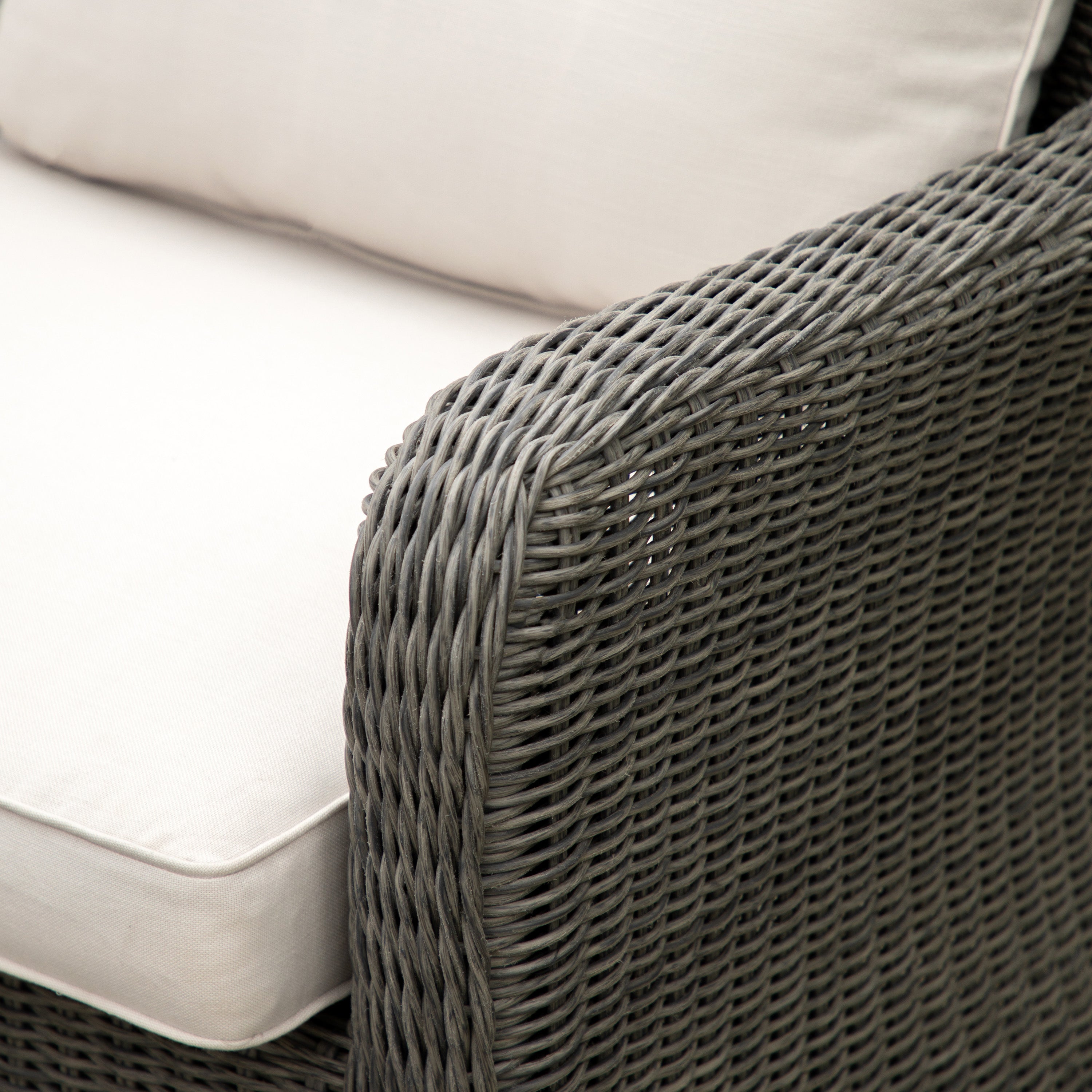 Roswell Dark Grey Rattan Outdoor Corner Lounge Set